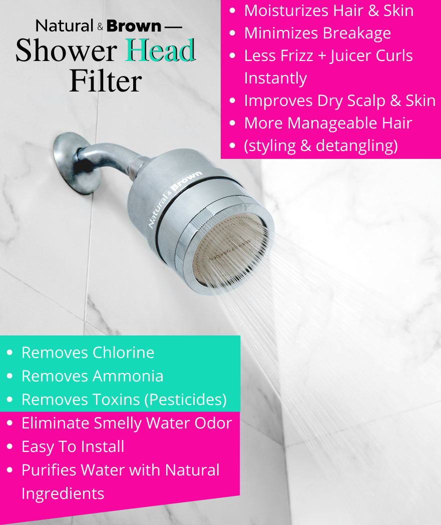 Shower Head Filter - Removes Hard Water for Moisturized Hair & Skin